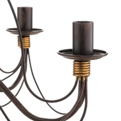 Kronleuchter Fiamma Marrone 5fl. ohne Schirme
