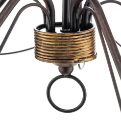 Kronleuchter Fiamma Marrone 5fl. ohne Schirme