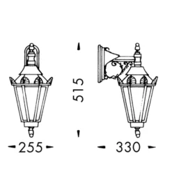 Landhausstil Außenwandleuchte 746 S