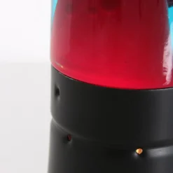 Lavalampe Volcan 3117, schwarz, Flüssigkeit klar/rot, E14