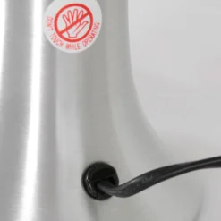 Lavalampe Volcan 3117, stahl, Flüssigkeit klar/rot, E14