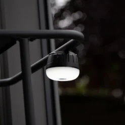 LED-Akku-Außenlampe 850948, schwarz/weiß, Ø 7 cm, Kunststoff