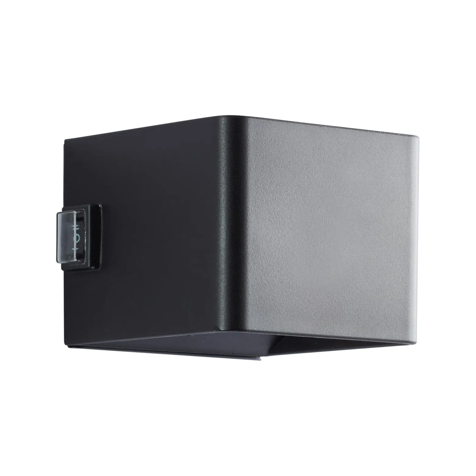 LED-Akku-Außenwandlampe Iseo, schwarz, Breite 10 cm, Sensor