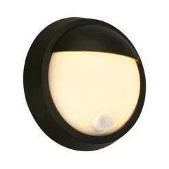 LED-Akku-Außenwandlampe 3785015 schwarz Bewegungssensor 17cm
