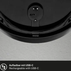 LED-Akku-Außenwandlampe 3785015 schwarz Bewegungssensor 17cm