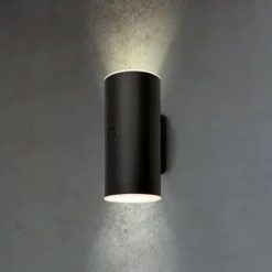 LED-Akku-Außenwandlampe 3786015, schwarz Touchdimmer up/down