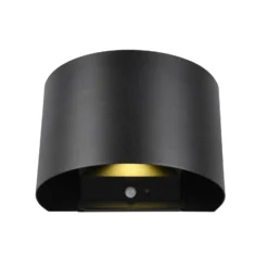 LED-Akku-Außenwandlampe Talent, schwarz, Breite 16 cm Sensor