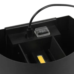 LED-Akku-Außenwandlampe Talent, schwarz, Breite 16 cm Sensor