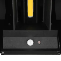 LED-Akku-Außenwandlampe Talent, schwarz, Breite 16 cm Sensor