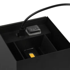 LED-Akku-Außenwandlampe Talent, schwarz, Breite 10 cm Sensor