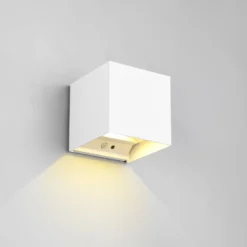 LED-Akku-Außenwandlampe Talent, weiß, Breite 10 cm, Sensor
