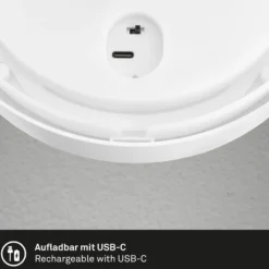 LED-Akku-Außenwandlampe 3784016, weiß, Touchdimmer, Ø 17 cm