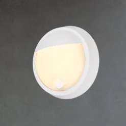 LED-Akku-Außenwandlampe 3784016, weiß, Touchdimmer, Ø 17 cm