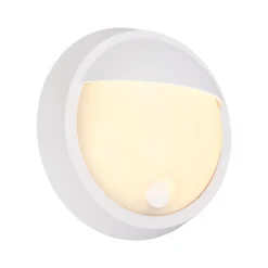 LED-Akku-Außenwandlampe 3784016, weiß, Touchdimmer, Ø 17 cm