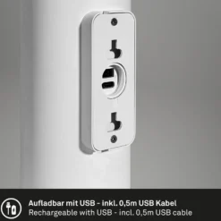 LED-Akku-Außenwandlampe 3786016, weiß, Touchdimmer, up/down