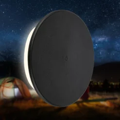 LED-Akku-Außenwandleuchte Aurora, schwarz, Touchdimmer, IP54