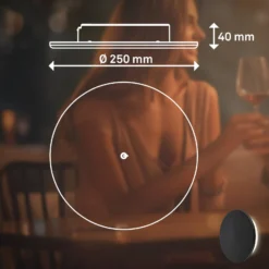 LED-Akku-Außenwandleuchte Aurora, schwarz, Touchdimmer, IP54