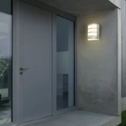 LED-Akku-Außenwandleuchte 3795014, chromfarben, Sensor, IP44