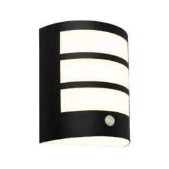 LED-Akku-Außenwandleuchte 3795015, schwarz, Sensor, IP44