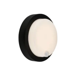 LED-Akku-Außenwandleuchte 3765015, Sensor, schwarz
