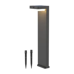 LED-Akku-Außenwegeleuchte 800104, anthrazit, IP44, Sensor
