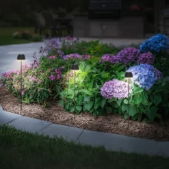 LED-Akku-Erdspießlampe RIFFLE NANO, anthrazit Ø 6 cm 2er-Set