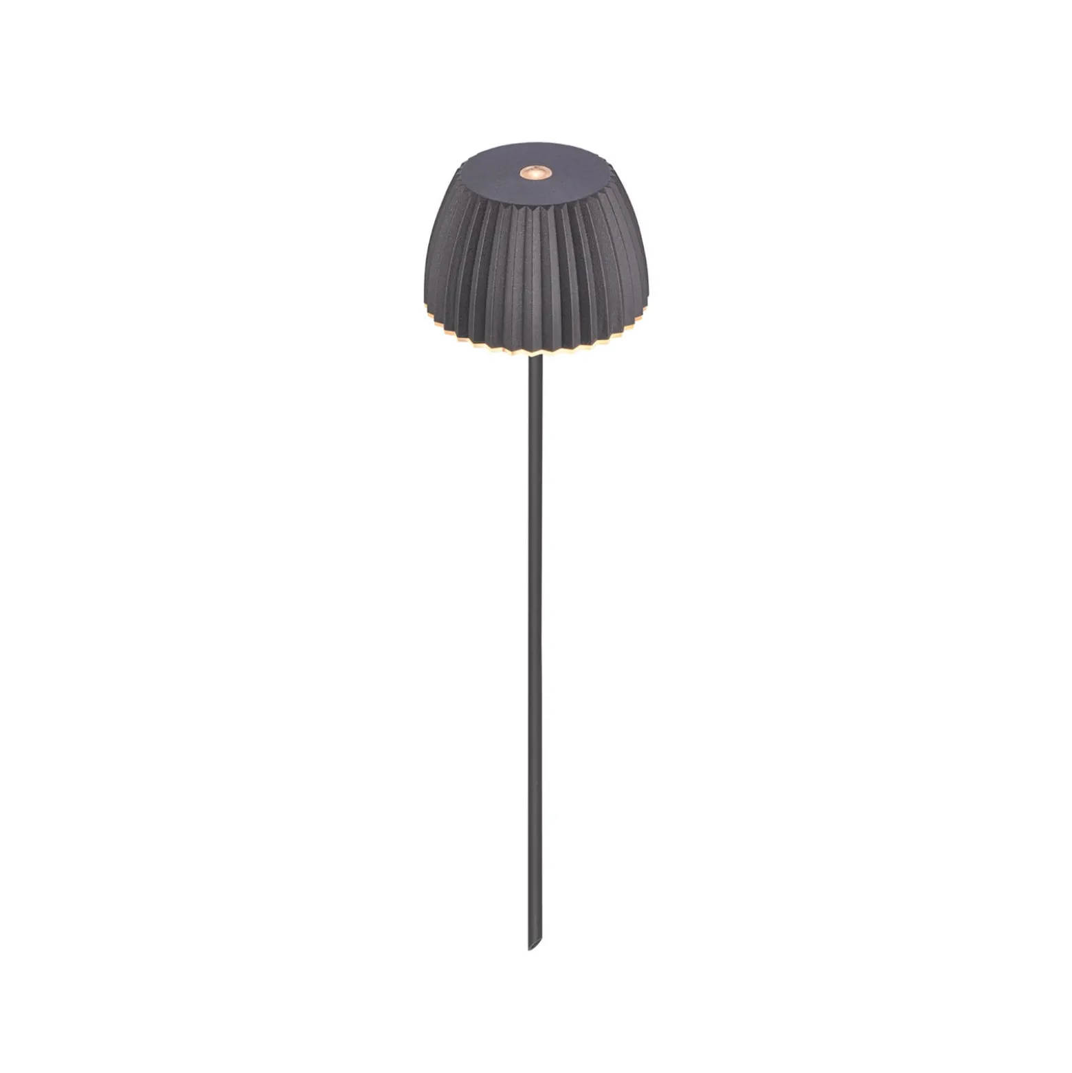 LED-Akku-Erdspießleuchte RIFFLE MINI, anthrazit Ø 9 cm, IP44