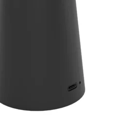 LED-Akkuleuchte Piccola, schwarz, Höhe 28cm, Metall, IP54