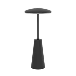 LED-Akkuleuchte Piccola, schwarz, Höhe 28cm, Metall, IP54