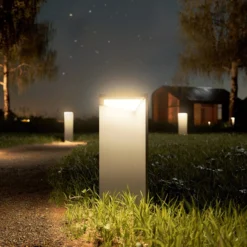 LED-Akku-Solarleuchte Nusolar anthrazit, Höhe 34cm