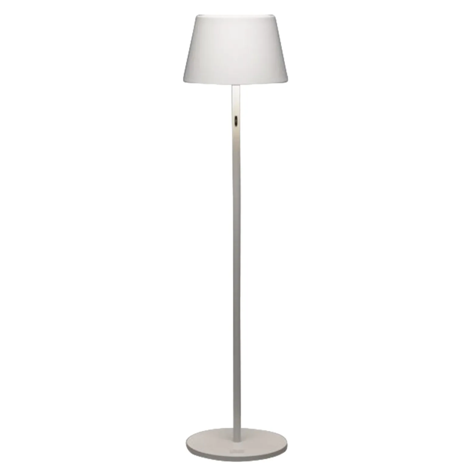LED-Akku-Stehlampe Pomezia, weiß, 150 cm, IP54, USB
