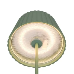 LED-Akku-Stehlampe Suarez, grün, Höhe 123 cm, Metall