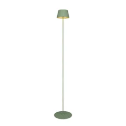 LED-Akku-Stehlampe Suarez, grün, Höhe 123 cm, Metall