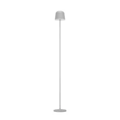 LED-Akku-Terrassenlampe Mannera-L, grau, Höhe 140 cm, Metall