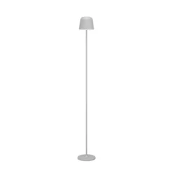 LED-Akku-Terrassenlampe Mannera-L, grau, Höhe 140 cm, Metall