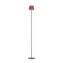 LED-Akku-Terrassenlampe Mannera-L, rostfarben, Höhe 140 cm