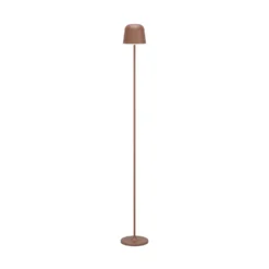 LED-Akku-Terrassenlampe Mannera-L, rostfarben, Höhe 140 cm