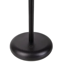 LED-Akku-Terrassenlampe Pasi schwarz Höhe 26cm Metall Touch