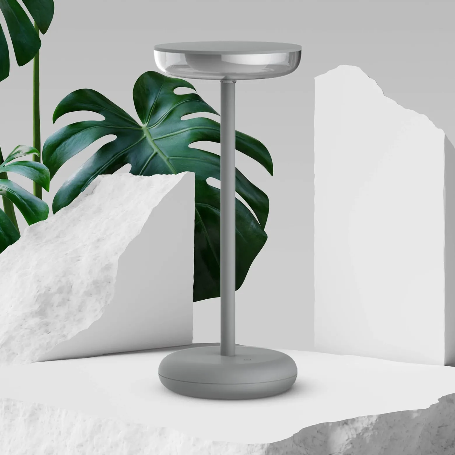 LED-Akku-Terrassenleuchte Pasi, Höhe 26 cm Metall Touch