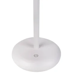LED-Akku-Terrassenleuchte Pasi, weiß Höhe 26 cm Metall Touch