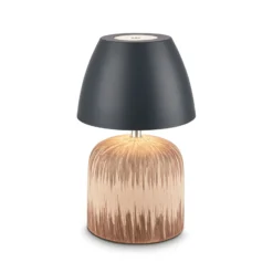 LED-Akku-Tischlampe Brilo unplugged Cera, anthrazit, 22 cm