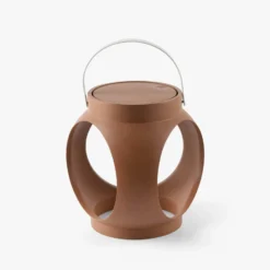 LED-Akku-Tischlampe Candela, terracotta, Kunststoff