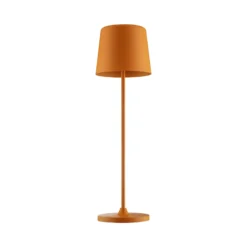 LED-Akku-Tischlampe Kaami, dimmbar orange matt