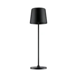 LED-Akku-Tischlampe Kaami, dimmbar schwarz matt