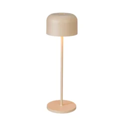 LED-Akku-Tischlampe Lille, Höhe 36 cm, sandfarben, IP54, USB