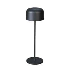 LED-Akku-Tischlampe Lille, Höhe 36 cm, schwarz, IP54, USB