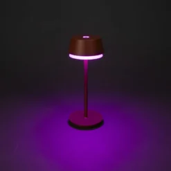 LED-Akku-Tischlampe Lyon, terracotta, IP54, Dimmer, CCT, RGB