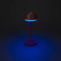 LED-Akku-Tischlampe Lyon, terracotta, IP54, Dimmer, CCT, RGB