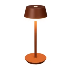 LED-Akku-Tischlampe Lyon, terracotta, IP54, Dimmer, CCT, RGB