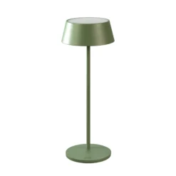 LED-Akku-Tischlampe Menton, grün, Höhe 27 cm, IP54, USB